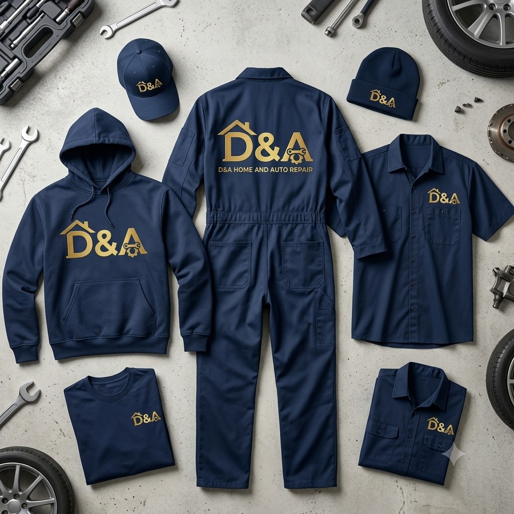 Preview of upcoming D&A branded apparel